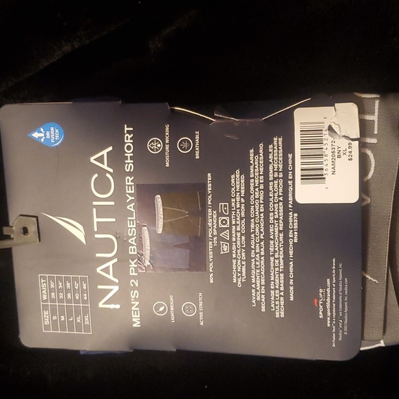 Nautica Men's XL 2 Pack Baselayer Short - Picture 2 of 3